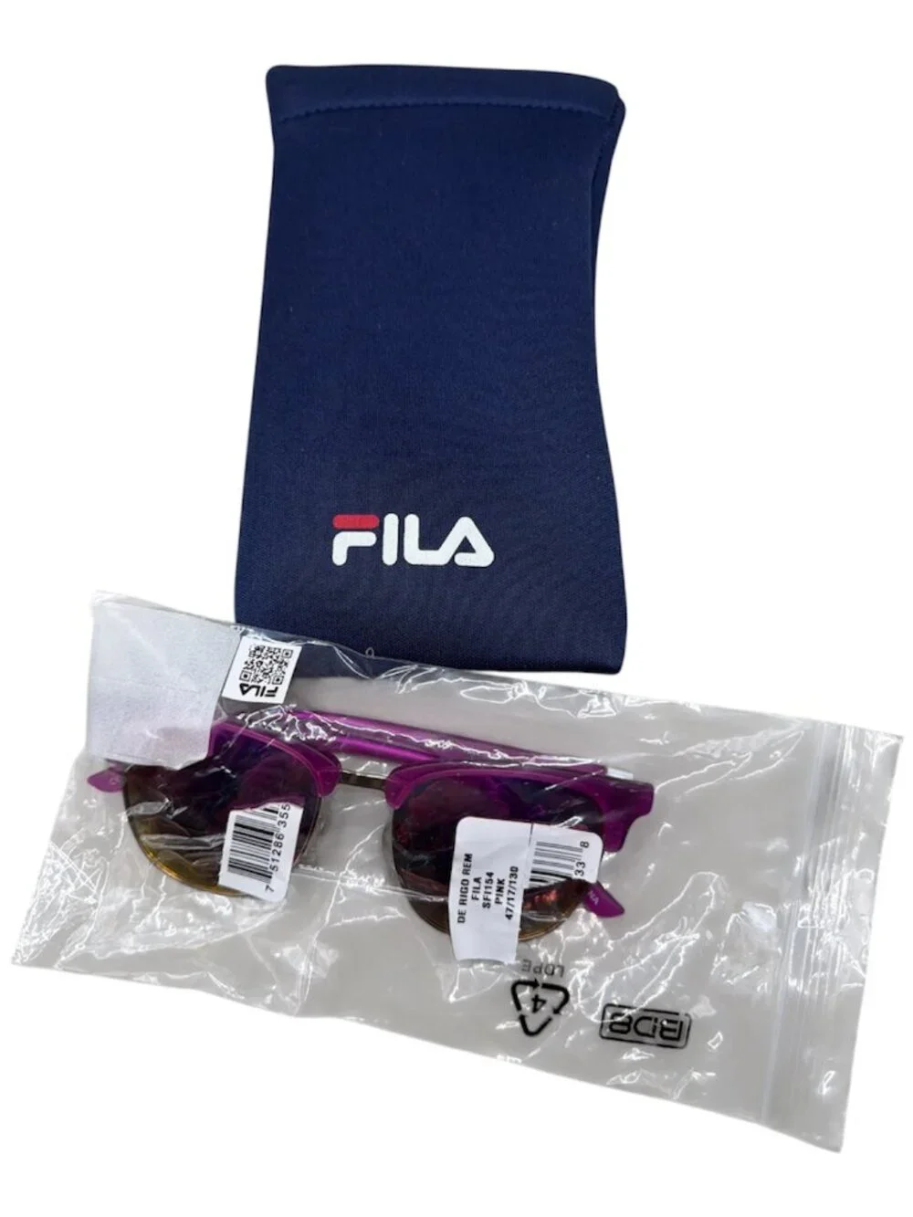 Fila Unisex Youth De Rigo Rem Sunglasses - Model SFI154 - Pink (NEW)